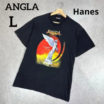 레어 90s ANGRA 빈티지 밴드T셔츠 당시물 L Hanes