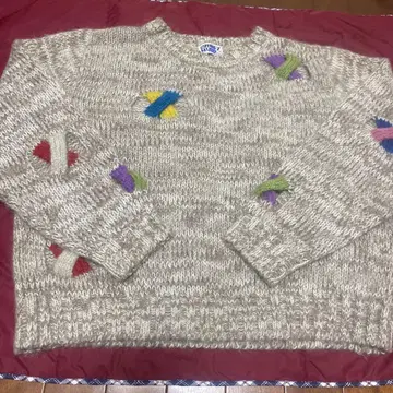 CRAFT HIRD 자수 니트 스웨터 새상품급