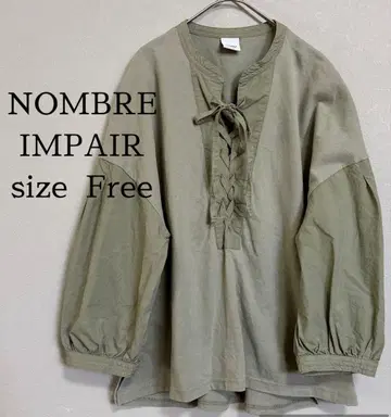 [NOMBRE IMPAIR ] 레이스업 절개 풀오버 Free