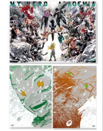 나의 히어로 아카데미아 히로아카 원화전 아트 포스터 세트