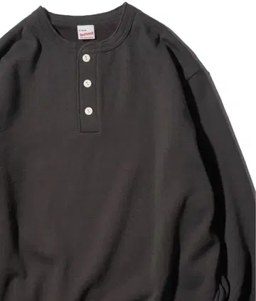 Healthknit 헨리넥 맨투맨 차콜 그레이 M