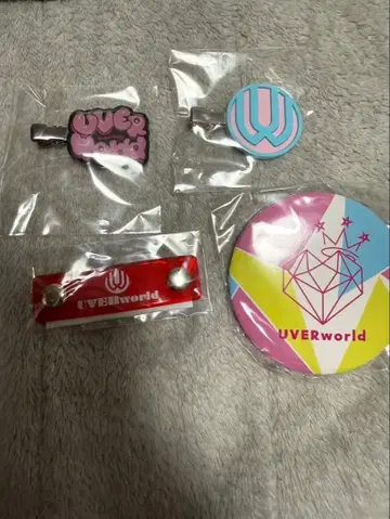 팔릴 때마다 가격 인상 UVERworld 배지 핀 배지 4개 세트