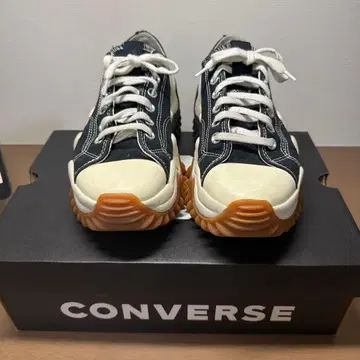 CONVERSE 통굽 스니커즈 블랙/화이트