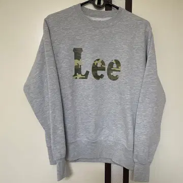 LEE 리 그레이 짧은 기장 맨투맨