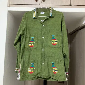 과테말라 셔츠 그린 80년대경