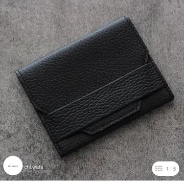 chi.wata 지갑 치와타 주름 블랙