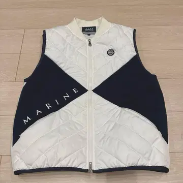 muta MARINE 남성용 베스트 사이즈 8 화이트