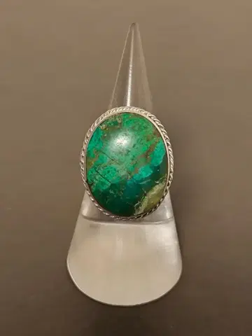 빈티지 멕시코 터콰이즈 925 스털링 실버 반지