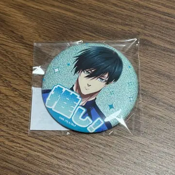 블루 록 76mm 글리터 캔뱃지 최애 이토시 린