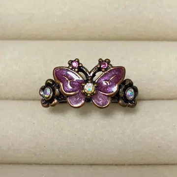 ANNA SUI 나비와 꽃 브론즈 반지