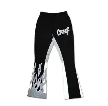 CREEF 프레임 디자인 플레어 팬츠