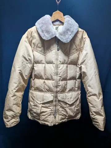 70s USA 빈티지 컴피 구스 다운 자켓 하프 코트