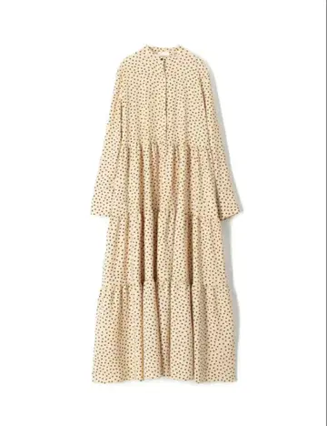 Ballsey 도트 프린트 티어드 원피스