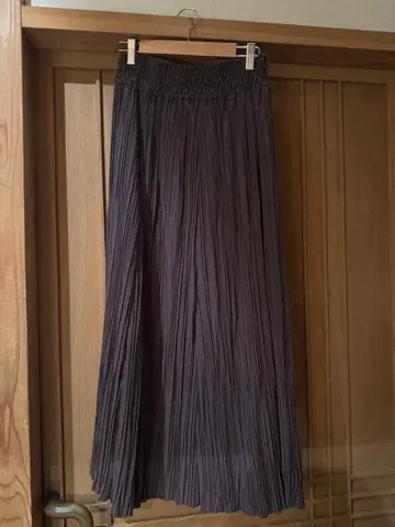 퍼플 플리츠 스커트 사이즈 36