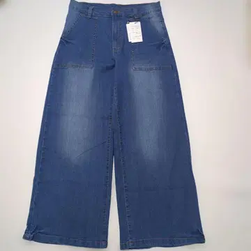 RISE ON FLEEK 스트레치 와이드 베이커 청바지