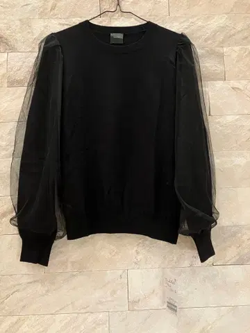 스픽 앤 스팬 spickandspan 튤 슬리브 니트 풀오버