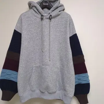 WAYS WILL 속기모 니트 절개 후드티