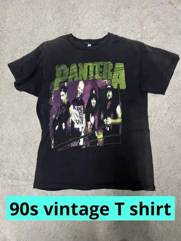 판테라 티셔츠 밴드 락 하드 록 하드코어 메탈 구제 의류 빈티지
