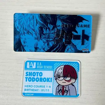 히로아카 토도로키 쇼토 히어로 배지 컬렉션 지로리 아크릴 스티커