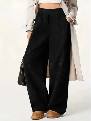 미사용 새상품 코듀로이 팬츠 블랙 5XL