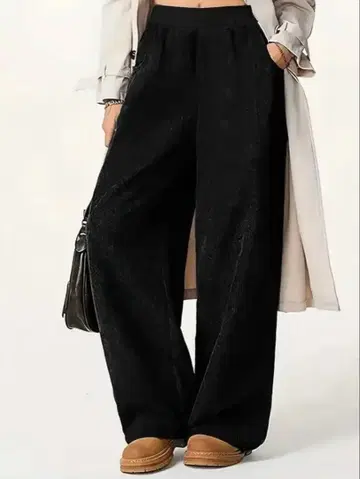 미사용 새상품 코듀로이 팬츠 블랙 5XL