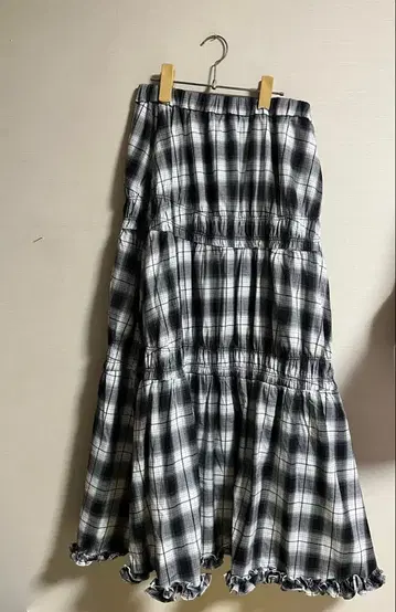 [ LOWRYS FARM ] 체크 무늬 캉캉 스커트