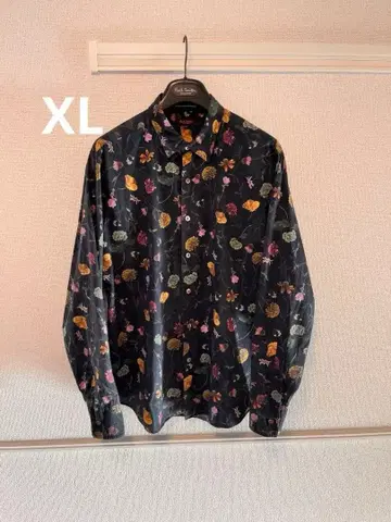 Paul Smith Collection 꽃무늬 긴팔 셔츠 블랙