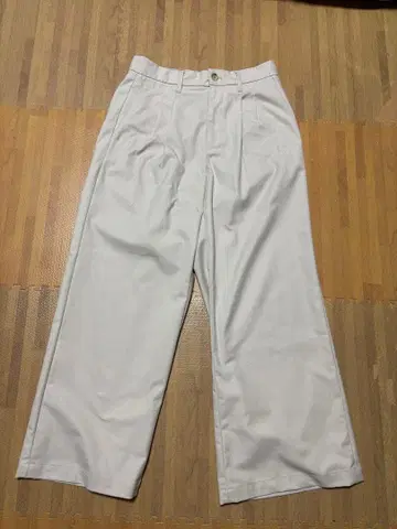 RAGEBLUE 화이트 와이드 팬츠 슬랙스