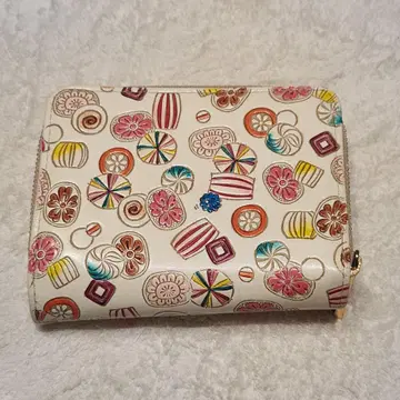 문고야 오제키 접이식 지갑 사탕 패턴
