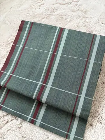 그레이에 격자 무늬 나고야 오비