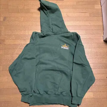 youngersong 9090 콜라보 다크 그린 후드티
