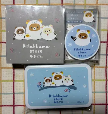 리락쿠마 시마연가 블록 메모 클립 마그넷 캔디 3종 세트