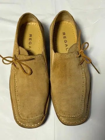 REGAL 리갈 카멜 스웨이드 가죽제품 로퍼 신발 25.0