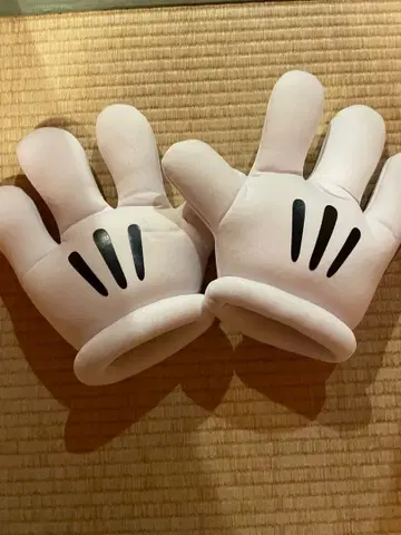 디즈니 미키 손 모양 화이트 그로브