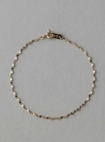 [ ZOZO TOWN 한정판 ] ete 페탈 체인 팔찌 핑크 골드