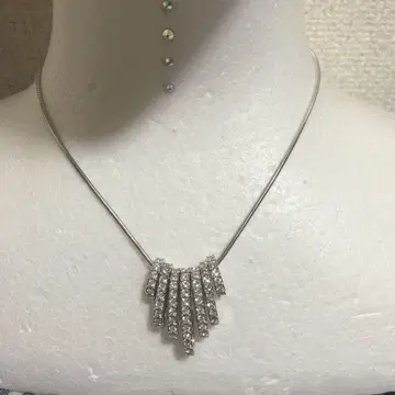 스와로브스키 실버 목걸이