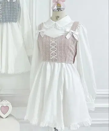 허니시나몬 honeycinnamon 뷔스티에 원피스 핑크