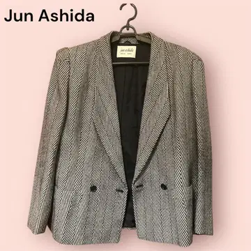 Miss Jun Ashida 헤링본 더블 브레스트 자켓