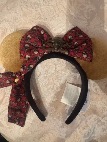 상하이 디즈니 파이리츠 오브 카리비안 미니 마우스 귀 머리띠