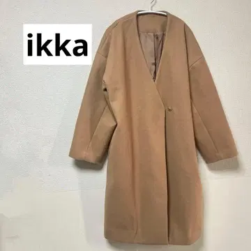 Ikka 베이지 노카라 코트