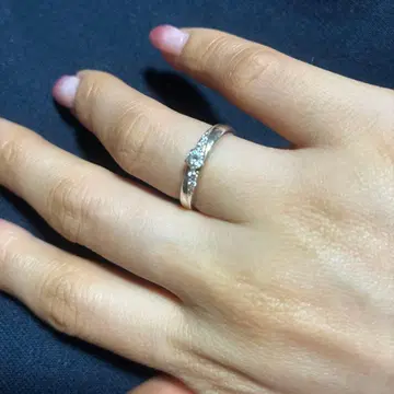 골드 다이아몬드풍 반지 7호