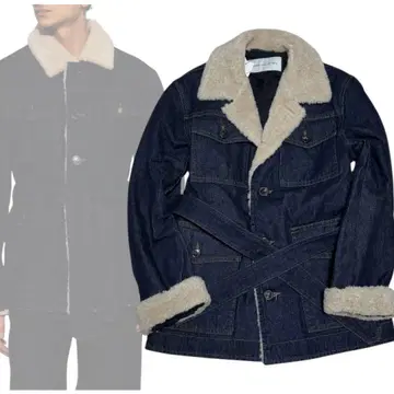 새상품 드리스반노튼 데님 보아 자켓 본인 시기 블루종 아우터