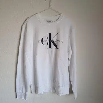 컨디션 최상 Calvin Klein Jeans 화이트 트레이닝복