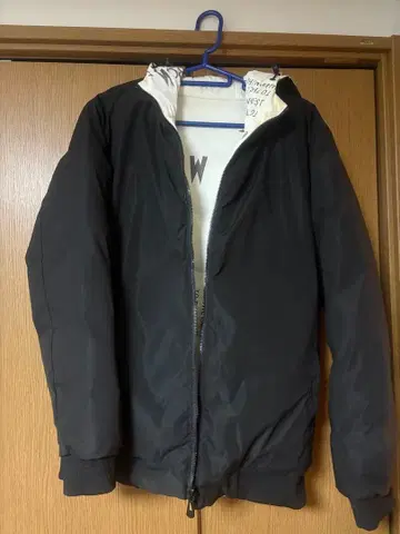 다운 자켓 리버서블 블랙 화이트