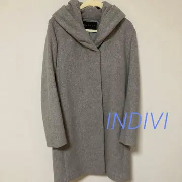 인디비 일본제 롱 코트 그레이