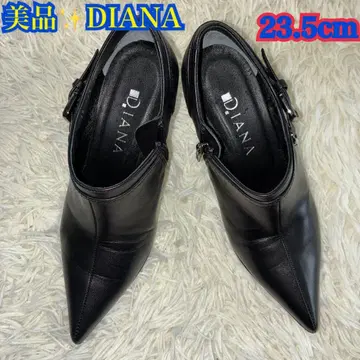 새상품급 D.I.A.N.A. 블랙 스틸레토 펌프스 23.5cm