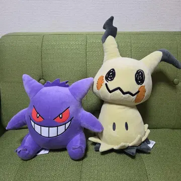 포켓몬스터 모후굿토 봉제 인형 겐가르 미미큐 2점 세트
