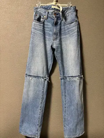 nano universe 리메이크풍 와이드 스트레이트 데님 팬츠