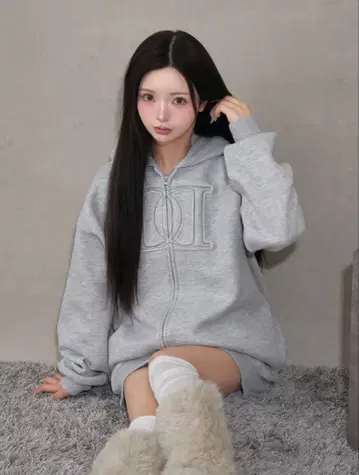 Darich 아플리케 DD 로고 후드티