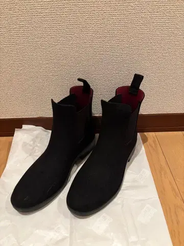 RANDA 블랙 사이드 고어 부츠